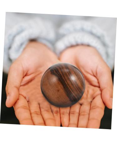 Shop Frcolor 2st Fitness Golfer Massage Balls - Wooden Handheld Therapy Balls for Seniors - Natural Ebony Texture 5.10x5.00cm - Buy Online on GoSupps.com