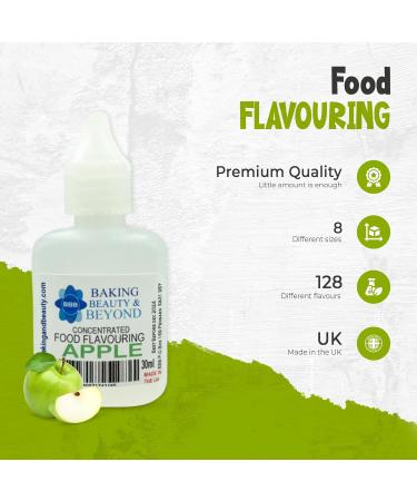 Baking Beauty and Beyond Concentrated Food Flavouring Oil - Dozen of Professional Quality Food Grade Flavouring Oil for Candy Making Baking Cooking Lip Balm and Lip Gloss - Apple (50ml) - Buy Online on GoSupps.com