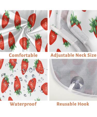 Beard Bib Apron for Men | Non-Stick Waterproof Hair Catcher | Grooming Cloth with Strawberry Design - Perfect for Shaving & Trimming - Buy Online on GoSupps.com