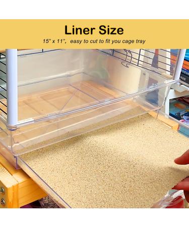 S&X Bird Cage Gravel Paper 30 Pack | 15 x 11 Sand Sheets for Easy Cleaning & Bird Health - Buy Online on GoSupps.com