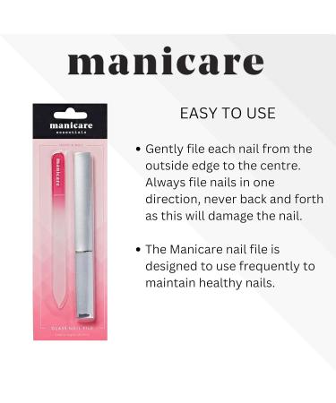 Manicare 3 Glass Nail Files For Shaping And Styling Nails Strong Glass File For Natural And Artificial Nails Double Sided Includes Protective Cases Perfect For At Home Or On The Go Manicures 3 Glass Files - Buy Online on GoSupps.com