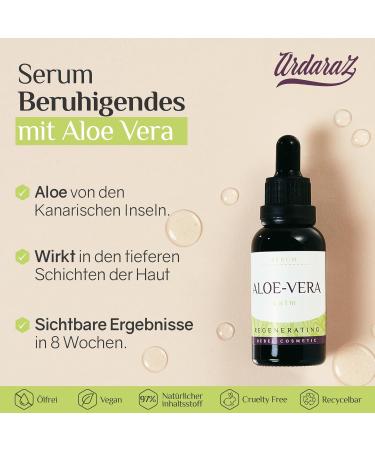 Ardaraz Calming Serum 30ml | 500% Aloe Vera Anti-Fold Serum for Sensitive Skin | Sun & Cold Damage Protection - Buy Online on GoSupps.com