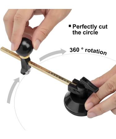 ANCIRS 30cm Circle Glass Cutter - Adjustable with Round Knob Handle and Suction Cup - Buy Online on GoSupps.com