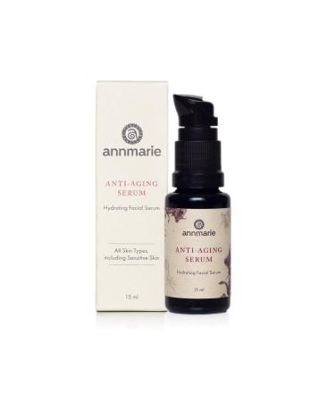 Annmarie Skin Care Anti-Aging Serum - Aloe-Vera Based Serum with Hyaluronic Acid & Herbal Extracts of Life Everlasting Flowers & Buddleja  Rose Distillate  Hydrating & Firming Serum for Dry Skin  Fine Lines & Wrinkles  S...