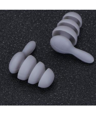 Milisten Silicone Earplugs - 2 Pairs Reusable Black Earbuds for Sleep Swimming & Travel | Noise Reduction Waterproof Earplugs - Buy Online on GoSupps.com