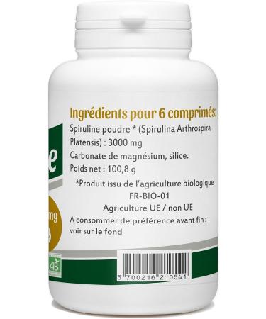 Spirulina 500MG - 400 tablets - Buy Online on GoSupps.com