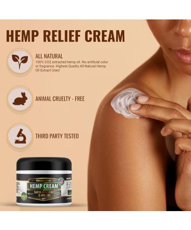 Hemp Cream 3,000,000 Super Efficiency with Arnica Menthol - Natural Seed Oil Extract - Extra Strength Massage Lotion - Buy Online on GoSupps.com