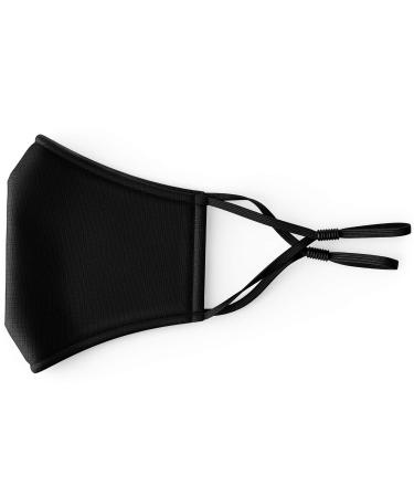 Primicity Face Masks Washable UK with Filters - Reusable/Adjustable/Washable Black masks -Cotton fabric facemasks (5 pack+ 20 filters) - UK Seller Black Masks 5pcs+20F - Buy Online on GoSupps.com