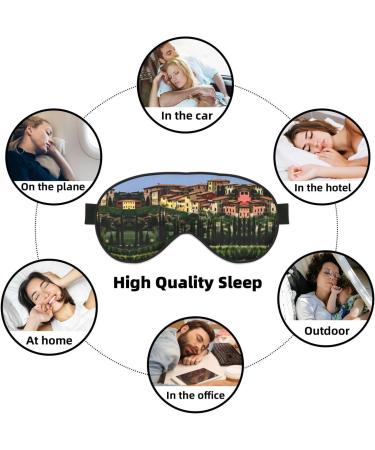 Buy Italy-Tuscan Print Soft Eye Mask | Travel & Sleep Eye Cover for Men & Women - Buy Online on GoSupps.com