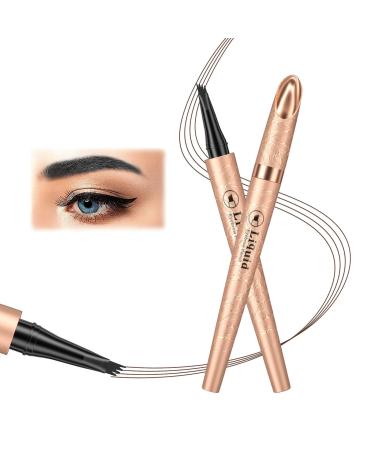 Eyebrow Pencil Eyebrow Microblading Pen Eyebrow Pen Micro 4 Point Brow Pen Lift & Snatch Micro Edge Eyebrow Pencil Waterproof & Long-Lasting Eye Makeup for Glossier Brow Flick (Dark Brown)