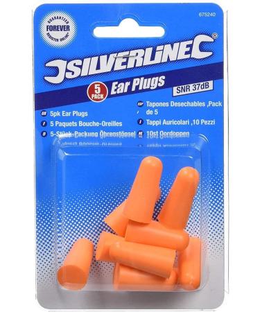 Buy Silverline 675240 Earplugs (SNR 37 dB) - 5 Pairs | International Shipping Available - Buy Online on GoSupps.com