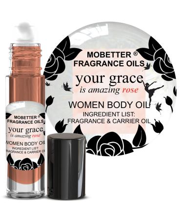 MOBETTER FRAGRANCE OILS Your Grace is Amazing Rose Fragrance Body Oil for Women