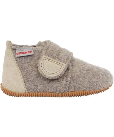 Giesswein Boys Oberstaufen Low-Top Slippers - Size 11.5 UK Child - Natural Color - Buy Online on GoSupps.com