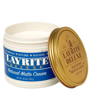 Layrite Natural Matte Cream 10.5 Oz - Styling Perfection for Men's Hair - Buy Online on GoSupps.com