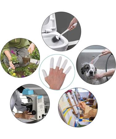 300Pcs Finger Cots Disposable General Latex Nail Cover Fingertips Protective for Finger Art Electronic Repair Handmade Industrial Apply - Buy Online on GoSupps.com