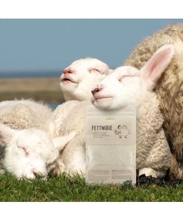 Fat Wool of Three Herbs for Baby Care - 50g Healing Wool with Lanolin - Organic German Raw Wool - Buy Online on GoSupps.com