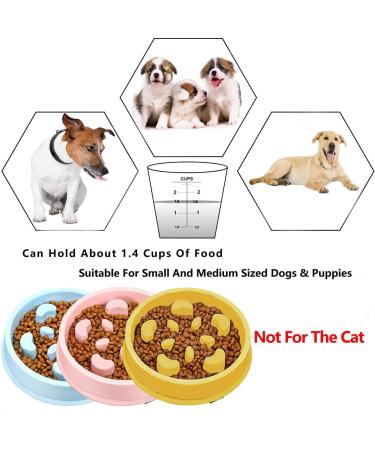 Mediloe Slow Feeder Dog Bowl - Anti-Gulp Bloat Stop Bowl - Pink Slow Feed Bowl - Buy Online on GoSupps.com