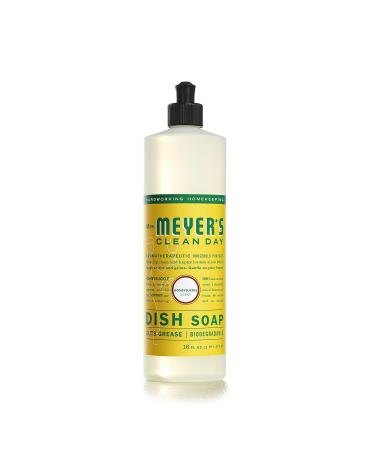 Mrs. Meyer's Clean Day Liquid Dish Soap - Honeysuckle Scent 16 oz | Eco-Friendly & Biodegradable Dishwashing Liquid - Buy Online on GoSupps.com