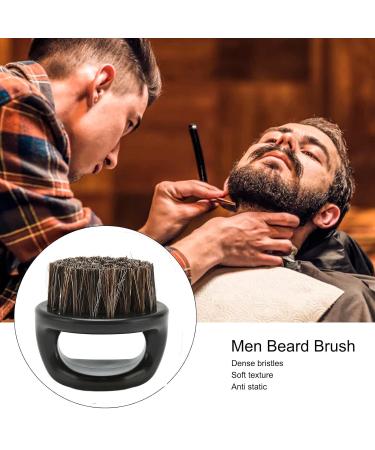 Beard Brush for Men - Burr-Free Shaving Brush with Round Handle | 3-Piece Set for Comfortable Facial Beard Care - Buy Online on GoSupps.com