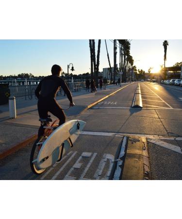 MBB Shortboard Bicycle Surfboard Rack | Compatible with Shortboards, Boogie Boards, Snowboards | Quick Release Bars | Moved By Bikes - Buy Online on GoSupps.com