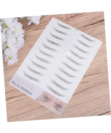 Balacoo Artificial Eyebrow 2pcs 3d Eyebrow Stickers Natural Eyebrow Shaper Eyebrow Transfer Stickers 6d Eyebrow Trimming Tool - Buy Online on GoSupps.com