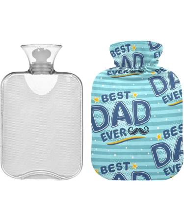 Hot Water Bottle with Cover - Blue Striped 2L | Pain Relief & Headache Relief Hot Water Bag - Buy Online on GoSupps.com