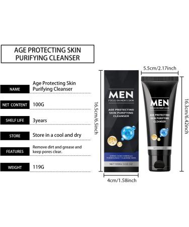 Hengxuan Gentle moisturizing facial cleanser with amino acids for men deep cleansing of pores without tightness brightening and controlling sebum 100 g 1 - Buy Online on GoSupps.com
