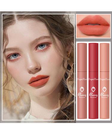 3 Piece Nude Matte Lipstick Set - Velvet Air Moisture Smooth Crayon Lip Stain - Long Lasting Waterproof Lip Gloss for Women - Buy Online on GoSupps.com