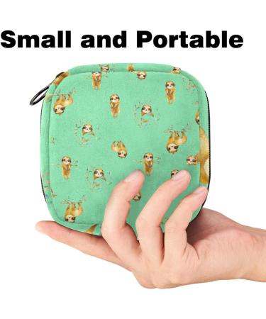 Women s Travel Storage Bag for Menstrual Cups & Makeup - Cute Sloth Pattern Organizer with Big Capacity - Buy Online on GoSupps.com