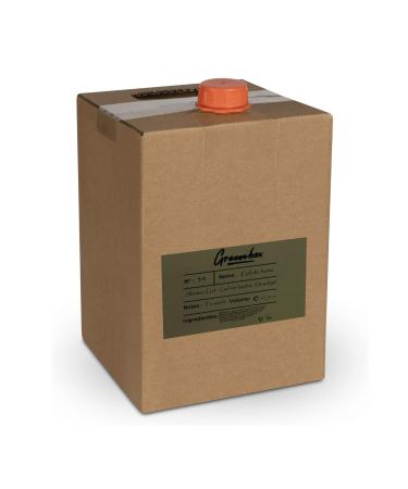 INTERCABO Organic shower gel refill in a "bag-in-box" - moisturizing and green tea scented shower gel 5L. Eco-friendly packaging with a carrying handle. Save money and the environment.