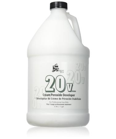 Super Star Stabilized Cream Peroxide Developer, 20v, 3.8 L / 1 Gallon (1-Count) 128 Fl Oz (Pack of 1)