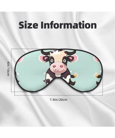 Shop Cute Black Cow Print Unisex Eye Mask | Soft Comfortable Light-Blocking Sleep Mask for Better Sleep - Buy Online on GoSupps.com