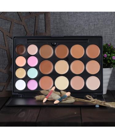 Roseflower 20 Colors Foundation Concealer Palette + 11 Makeup Brushes | Professional Highlight & Contour Kit | Perfect for All Skin Tones - Buy Online on GoSupps.com