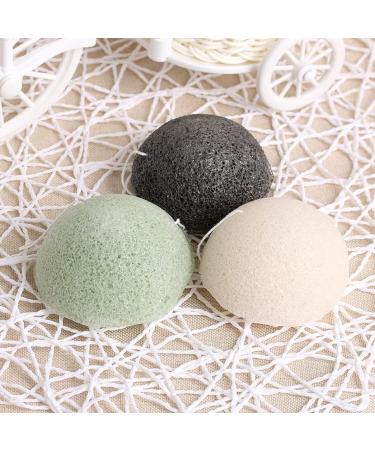 Beavorty Facial Sponge Korean Facial Sponge Natural Facial Facial Cleansing Facial Cleaning Sponge soonges Cleansing Cotton face White - Buy Online on GoSupps.com