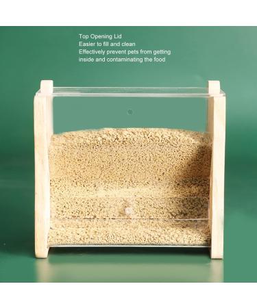 Automatic Large Capacity Chicken Feed Dispenser - Clear Acrylic Bird Feed Box for Budgies Nymphs & Quail (S 165x42x45mm) - Buy Online on GoSupps.com