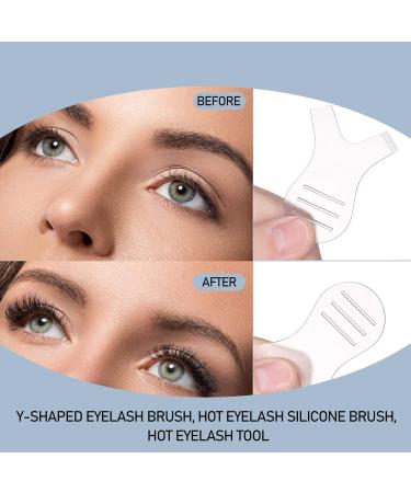 40 x Plastic transparent Y comb for lash lift Y shape comb for brow lamination tool for brow lamination/eye lash lifting eyelash lift brush eye lash lift kit tool - Buy Online on GoSupps.com