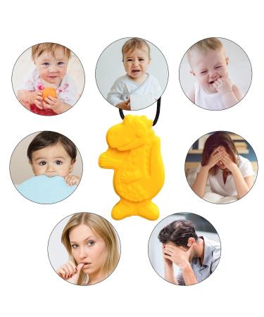 Wandable Necklace - Creative Silicone Dinosaur Bite Chain | Sensory Oral Chewing Toy for Kids - Youding Yellow - Buy Online on GoSupps.com