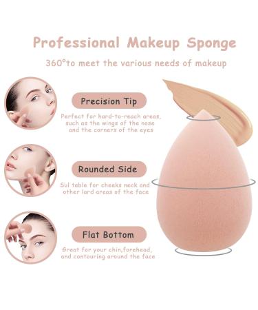 Wllhyf Mini Makeup Sponge Blender - 6 Pcs Soft Puff for Face & Body | Ideal for Foundation Powder & Highlight - Perfect for Dark Skin - Buy Online on GoSupps.com