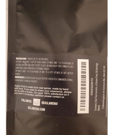 Turmeric Chai Tea Curcumin Tea - Green Tea chai for detox inflammation Whole All Natural Spices 100% Vegan and Gluten Free 56 Servings - Buy Online on GoSupps.com