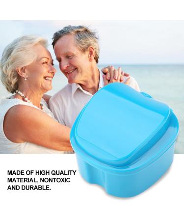 Buy Verdant Touch Denture Container | Light Blue Storage Box with Filter Screen | International Shipping Available - Buy Online on GoSupps.com