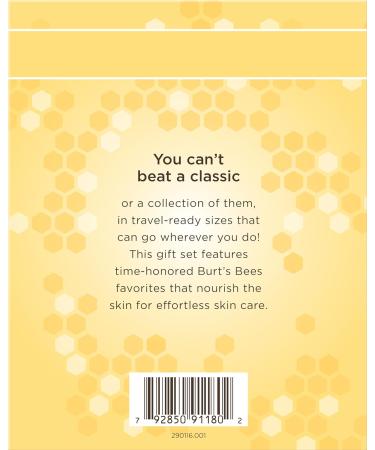 Burt's Bees Timeless Minis Kit With Coconut Foot Cream Milk and Honey Body Lotion Deep Cleansing Cream Res-Q Ointment Hand Salve and Beeswax Lip Balm Natural Origin Skin Care 1 Kit Timeless Minis Set 6 Count - Buy Online on GoSupps.com