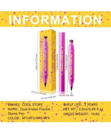 For Freckles - 2.8ml Waterproof Freckle Pen | Sun-Kissed Smudge-Proof Liner | 3-in-1 Dual-Ended Stamp Pen for Women Girls Beauty - Buy Online on GoSupps.com