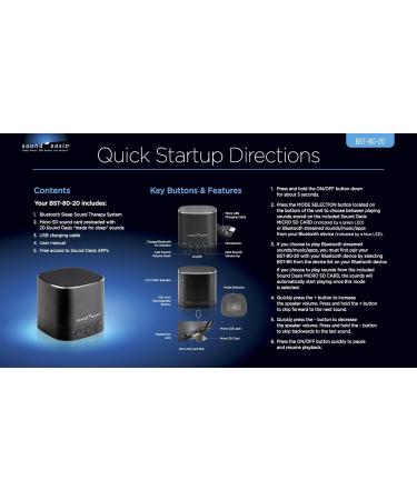 Sound Oasis Bluetooth Tinnitus Sound Therapy System - Manage, Mask, and Relieve Tinnitus - 20 Built-in Soothing Sounds - Improves Sleep Quality - Buy Online on GoSupps.com