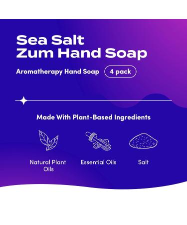 Zum Hand Soap Sea Salt 12 fl oz - 4 Pack | Natural Ingredients - Buy Online on GoSupps.com