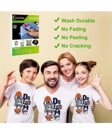 CenDale DTF Transfer Film - Double-Sided Matte Clear PreTreat Sheets for Direct Print on T-Shirts - A4 30 Sheets - Buy Online on GoSupps.com