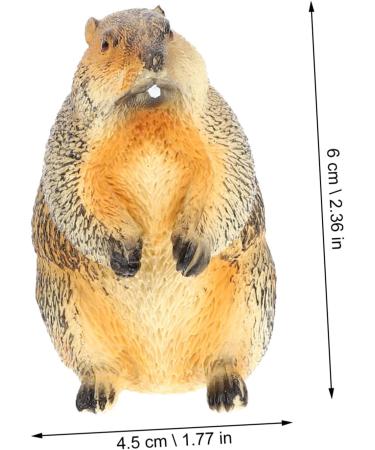 OUNONA 4 Pcs Animal Model Mini Resin Animals Decor Miniature Groundhog Figure Mini Figurine Mini Top Hat Groundhog Stuffed Animal Kids Toys Desk Trinkets Plastic Child Rabbit Bonsai As Shownx2pcs 6x6cmx2pcs - Buy Online on GoSupps.com