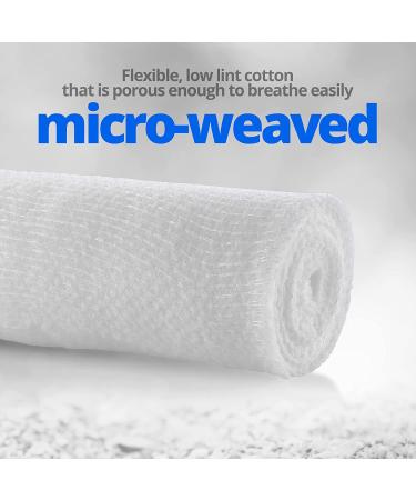 Sterile Medical Grade Gauze Bandage Rolls - 4 Yards per Roll - 4 Inch - 24 Count - Pack of 1 - MEDca - Buy Online on GoSupps.com