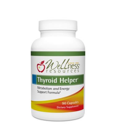 Thyroid Helper - Natural Supplement for Metabolism  Energy (90 Capsules) 90 Count (Pack of 1)