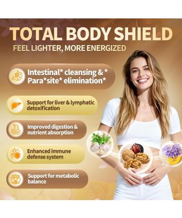 25-in-1 Black Walnut & Wormwood Liquid Drops + 18-in-1 Softgels 6660mg & 6600mg Equivalent per Serving Clove Garlic Pumpkin Seed Oregano Turmeric Grapefruit Seed Full-Body Cleanse & Gut Support - Buy Online on GoSupps.com