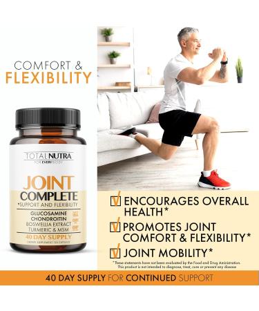 Glucosamine Chondroitin MSM Turmeric 2100mg Advanced Joint Support Capsules for Enhanced Mobility & Bone Health | Best Supplement for Adults - Buy Online on GoSupps.com